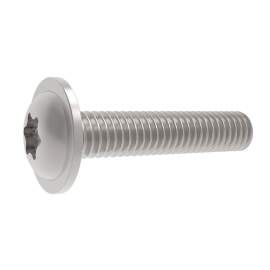 Linsenkopfschrauben mit Flansch TORX Edelstahl A2 ISO 7380 M 10 20 mm 1 Stk.