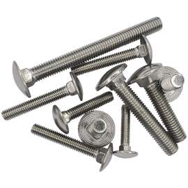 Schlossschrauben DIN 603 Edelstahl A2 M 8 35 mm 100 Stk.